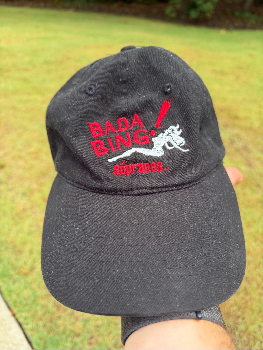The Sopranos Bada Bing Black Baseball Cap